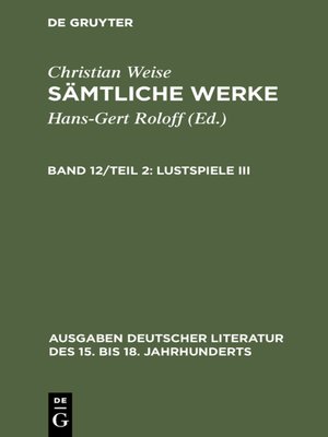 cover image of Lustspiele III